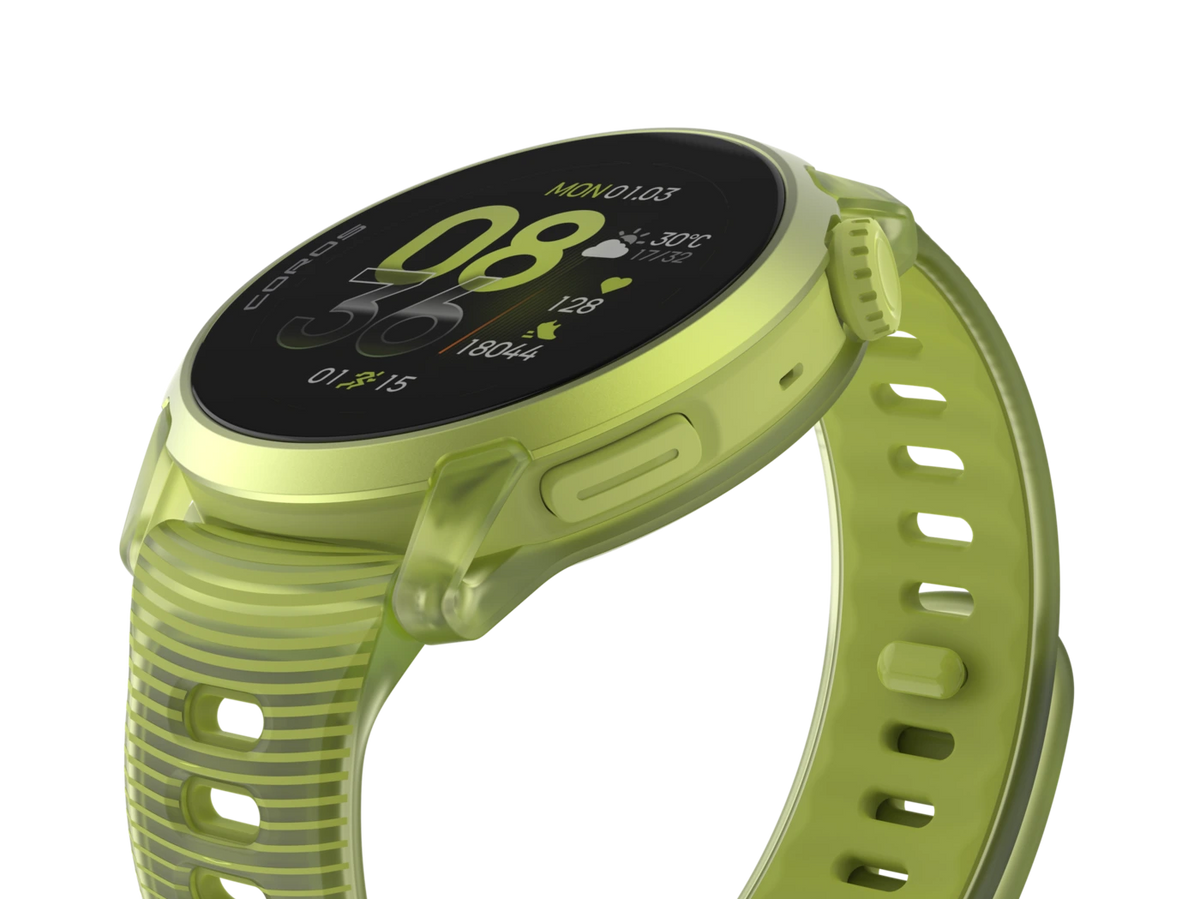 COROS PACE 4 Aluminium Silicone Band – Neon Yellow