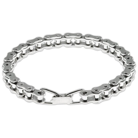 Connex by Wippermann Biker Bracelet – Silver, Small