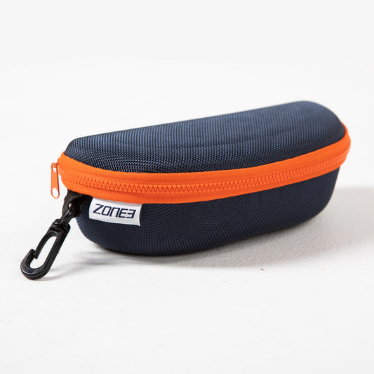 Zone3 Protective Swim Goggle Case – Navy / Orange