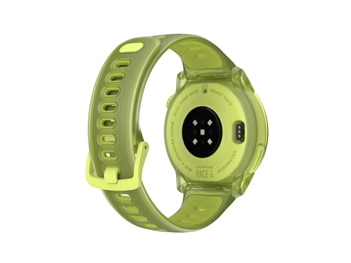 COROS PACE 4 Aluminium Silicone Band – Neon Yellow